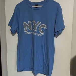 Hanes Blue NYC Short Sleeve Tee